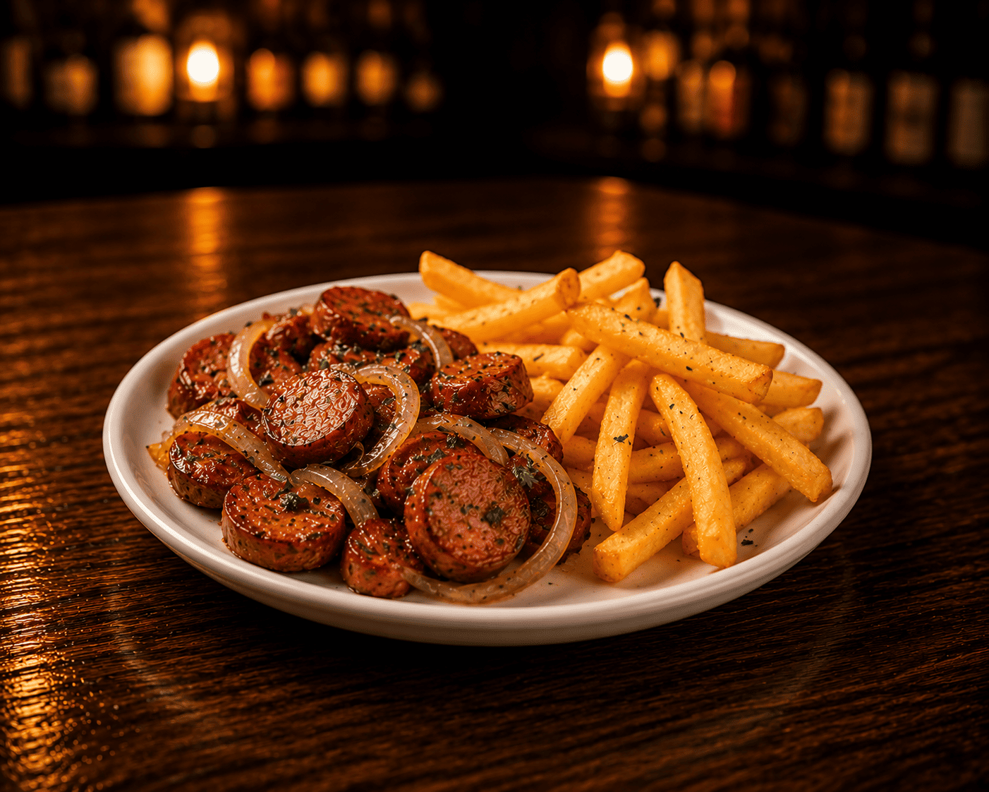 Calabresa com Fritas